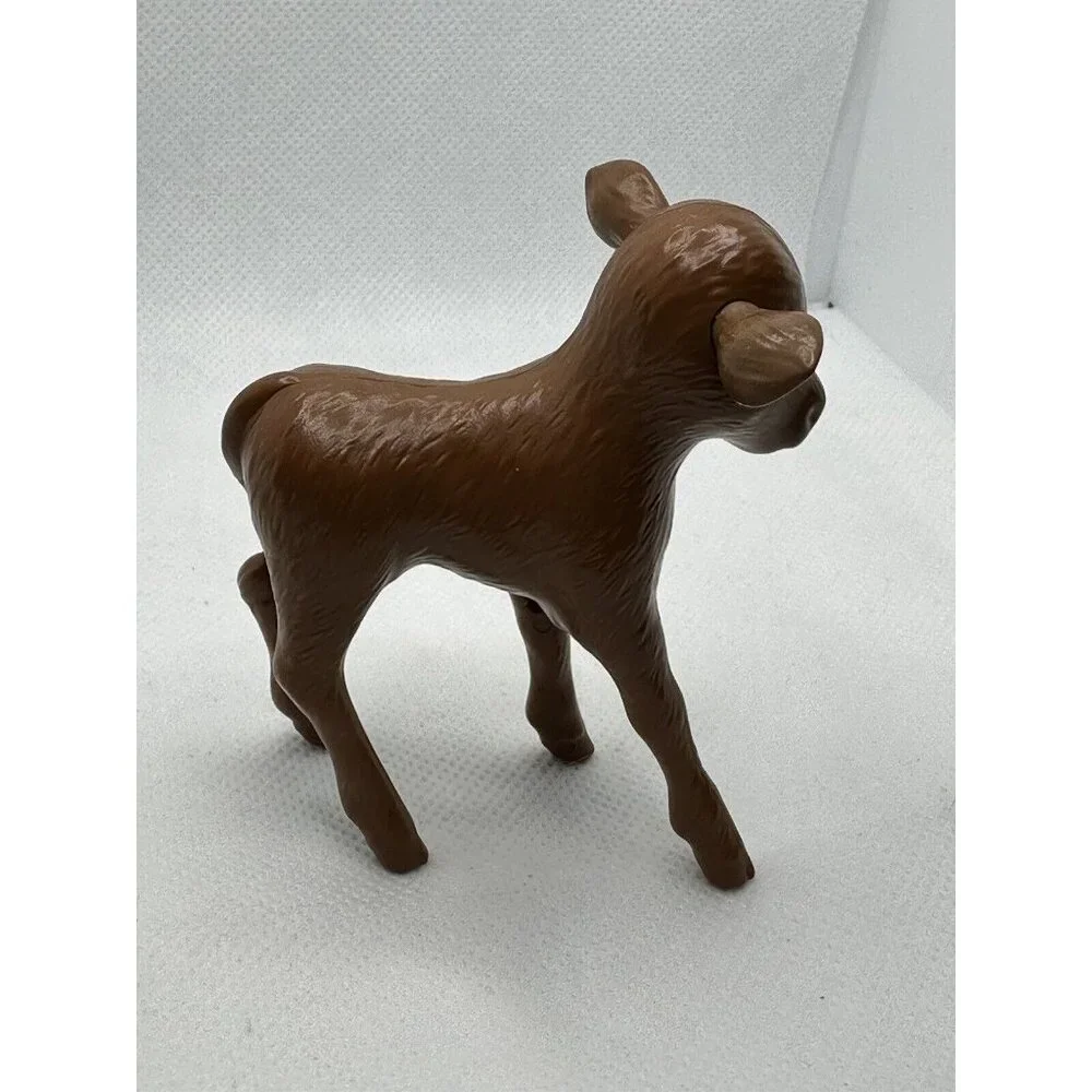 Barbie Sweet Orchard Farm Baby Cow Calf Brown White Replacement 2019‎ Mattel